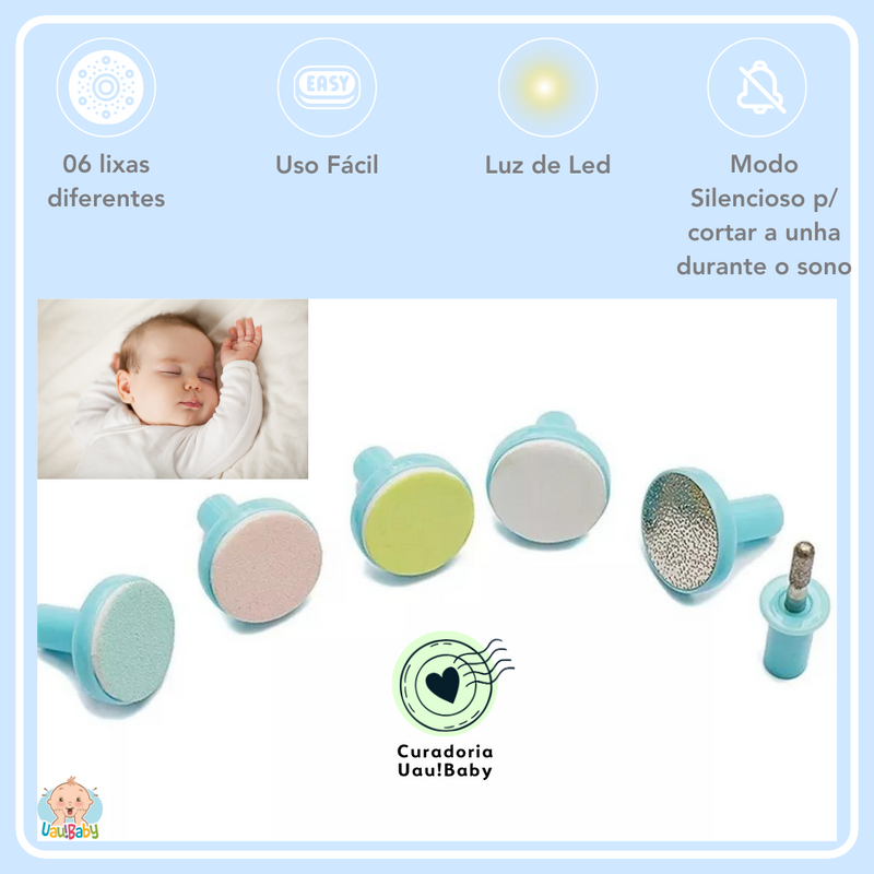 Baby Nail Cutter: Cortador de Unhas Elétrico para o bebês