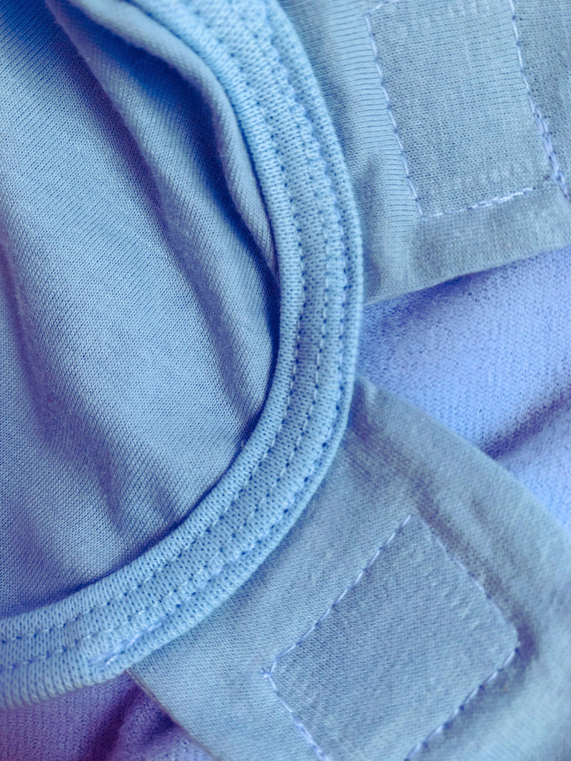 Swaddle Uau!Baby - Azul Bebê: Ajustável -Cueiro Charutinho Saco de Dormir 100% algodão(Compra segura!)